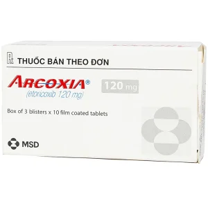 Thuốc Arcoxia 120mg MSD điều trị thoái hoá khớp, viêm khớp dạng thấp (3 vỉ x 10 viên)