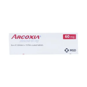 Thuốc Arcoxia 60mg MSD điều trị thoái hoá khớp, viêm khớp dạng thấp (3 vỉ x 10 viên)