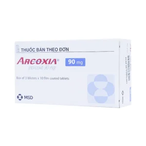 Thuốc Arcoxia 90mg MSD điều trị thoái hoá khớp, viêm khớp dạng thấp (3 vỉ x 10 viên)