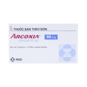Thuốc Arcoxia 90mg MSD điều trị thoái hoá khớp, viêm khớp dạng thấp (3 vỉ x 10 viên)