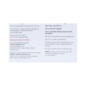 Thuốc Arcoxia 90mg MSD điều trị thoái hoá khớp, viêm khớp dạng thấp (3 vỉ x 10 viên)