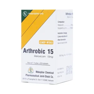 Thuốc Arthrobic 15 Mekophar điều trị viêm đau xương khớp, viêm khớp dạng thấp (30 viên)