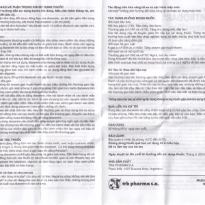 Thuốc Artrodar 50mg Chemedica điều trị thoái hóa khớp hông hoặc gối (3 vỉ x 10 viên)