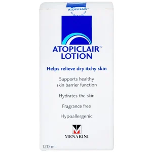 Sữa dưỡng ẩm Atopiclair Lotion Menarini giảm ngứa, rát, đau do viêm da cơ địa, viêm da tiếp xúc (120ml)