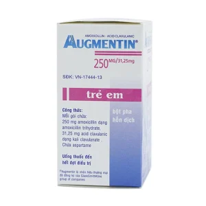 Bột Augmentin 250mg/31.25mg GSK điều trị nhiễm khuẩn (12 gói)