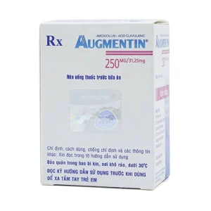 Bột Augmentin 250mg/31.25mg GSK điều trị nhiễm khuẩn (12 gói)