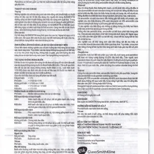 Bột Augmentin 250mg/31.25mg GSK điều trị nhiễm khuẩn (12 gói)