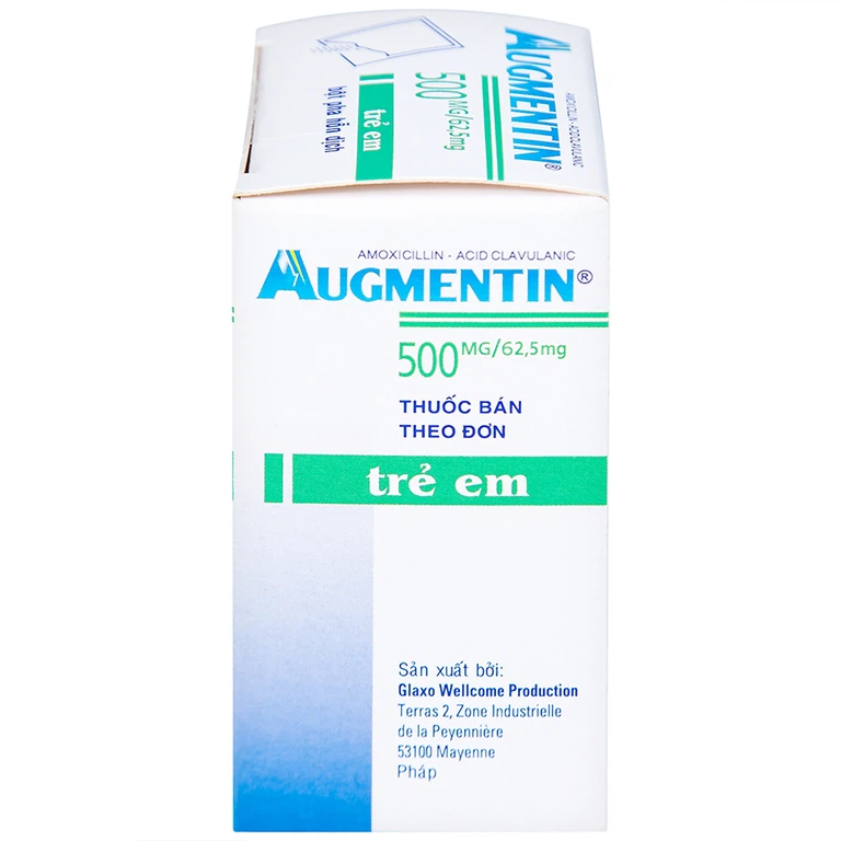 Bột Augmentin 500mg/62.5mg GSK điều trị nhiễm khuẩn (12 gói)