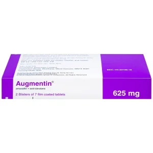 Thuốc Augmentin 625mg GSK điều trị nhiễm khuẩn (2 vỉ x 7 viên)