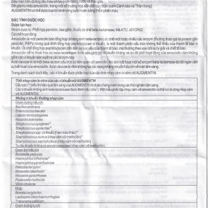 Thuốc Augmentin 625mg GSK điều trị nhiễm khuẩn (2 vỉ x 7 viên)