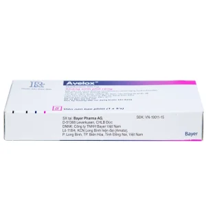 Thuốc Avelox 400mg Bayer điều trị nhiễm khuẩn (1 vỉ x 5 viên)