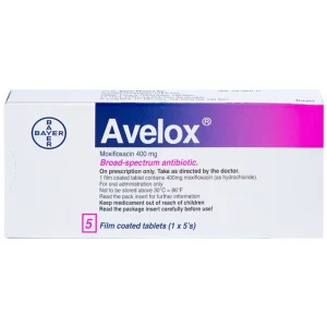 Thuốc Avelox 400mg Bayer điều trị nhiễm khuẩn (1 vỉ x 5 viên)