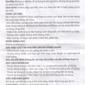 Thuốc Bài Thạch Danapha điều trị sỏi thận - tiết niệu, sỏi mật (45 viên)