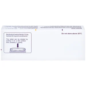Thuốc Bambec 10mg AstraZeneca điều trị hen phế quản, co thắt phế quản (3 vỉ x 10 viên)