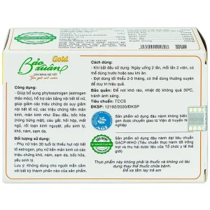 Viên uống Bảo Xuân Gold Nam Dược bổ sung phytoestrogen, cân bằng nội tiết tố nữ (3 vỉ x 10 viên)