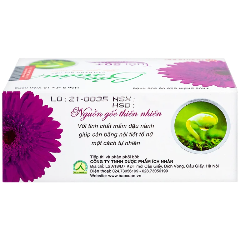 Viên uống Bảo Xuân Tuổi 50+ Nam Dược bổ sung và hỗ trợ cân bằng nội tiết tố nữ Estrogen (3 vỉ x 10 viên)