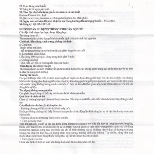 Thuốc Bentarcin 80mg Kolmar chống ung thư, hỗ trợ điều trị tác động vào hệ miễn dịch (6 vỉ x 10 viên)