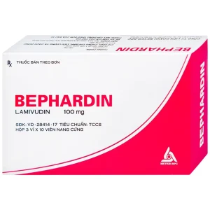 Thuốc Bephardine 100mg điều trị viêm gan siêu vi B mạn tính (3 vỉ x 10 viên)