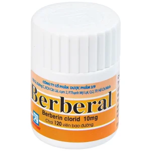 Thuốc Berberal 10mg Nadyphar điều trị các hội chứng lỵ (120 viên)