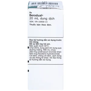 Dung dịch Berodual Boehringer hỗ trợ giãn phế quản (20ml)