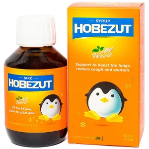 Siro Hobezut Vinacare giảm các triệu chứng ho, cảm (110ml)