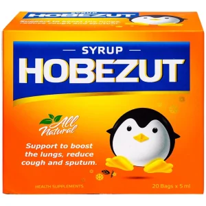 Siro Hobezut Vinacare giảm các triệu chứng ho, cảm (20 gói x 5ml)
