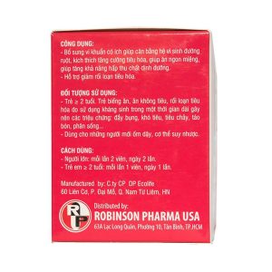 Viên uống Biolacto Robinson Pharma USA bổ sung lợi khuẩn giúp cân bằng hệ vi sinh đường ruột (10 vỉ x 10 viên)