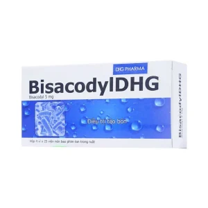 Thuốc BisacodylDHG điều trị táo bón, thải sạch ruột (4 vỉ x 25 viên)