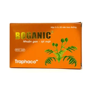 Thuốc Boganic Traphaco bổ gan, hỗ trợ điều trị suy giảm chức năng gan (2 vỉ x 20 viên)