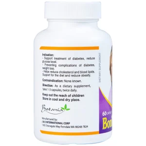 Viên uống BoniDiabet Botania hỗ trợ điều trị bệnh tiểu đường, làm giảm glucose máu (60 viên)