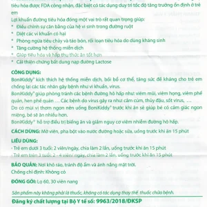 Viên uống BoniKiddy Botania kích thích hệ miễn dịch, bồi bổ cơ thể (60 viên)