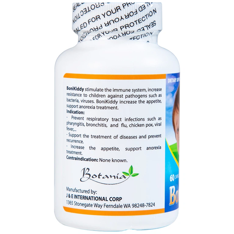 Viên uống BoniKiddy Botania kích thích hệ miễn dịch, bồi bổ cơ thể (60 viên)