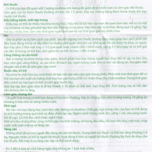 Nước súc miệng Boni-Smok làm thay đổi mùi vị thuốc lá khi hút, giúp bạn sớm bỏ thuốc lá (250ml)
