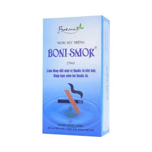 Nước súc miệng Boni-Smok làm thay đổi mùi vị thuốc lá khi hút, giúp bạn sớm bỏ thuốc lá (250ml)