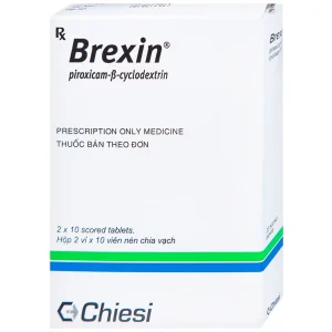 Thuốc Brexin Chiesi giảm các triệu chứng do viêm xương khớp (2 vỉ x 10 viên)
