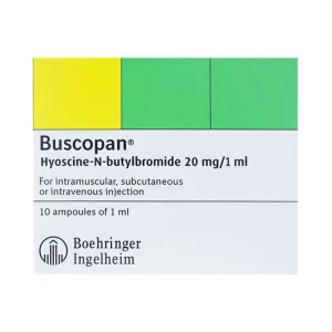 Thuốc tiêm Buscopan Boehringer điều trị co thắt dạ dày, ruột (2 vỉ x 5 ống)