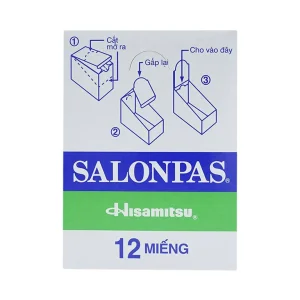 Cao dán Salonpas Hisamitsu giảm đau vai, đau lưng (20 hộp x 12 miếng)