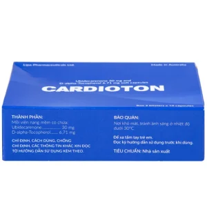 Thuốc Cardioton Lipa Pharmaceuticals điều trị suy tim, tăng huyết áp, thiếu máu cơ tim (3 vỉ x 10 viên)