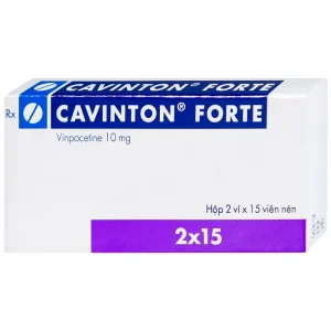 Thuốc Cavinton Forte 10mg Gedeon điều trị rối loạn tuần hoàn máu não (2 vỉ x 15 viên)