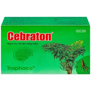 Thuốc Cebraton Traphaco bổ khí huyết, hoạt huyết dưỡng não (5 vỉ x 10 viên)