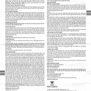 Thuốc Ceclor 375mg Menarini điều trị nhiễm khuẩn (1 vỉ x 10 viên)