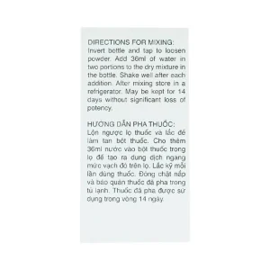 Bột pha hỗn dịch uống Ceclor 125mg Menarini điều trị nhiễm khuẩn (60ml)