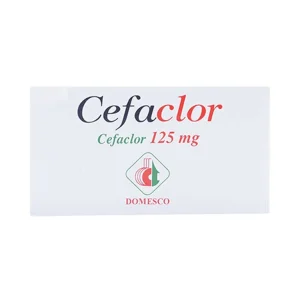 Bột pha hỗn dịch uống Cefaclor 125mg Domesco điều trị nhiễm khuẩn (10 gói)