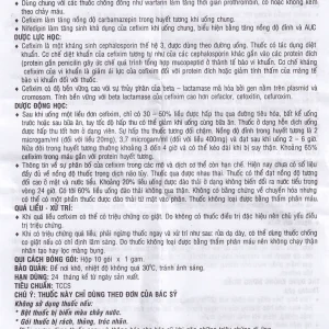 Bột pha hỗn dịch uống Cefixim 50mg Vidipha điều trị nhiễm khuẩn (10 gói)