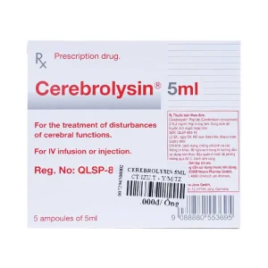 Thuốc tiêm Cerebrolysin 5ml điều trị rối loạn trí nhớ, sa sút trí tuệ (1 vỉ x 5 ống x 5ml)