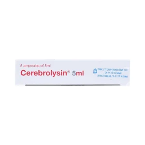 Thuốc tiêm Cerebrolysin 5ml điều trị rối loạn trí nhớ, sa sút trí tuệ (1 vỉ x 5 ống x 5ml)