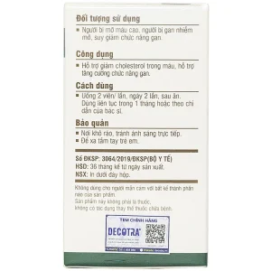 Viên uống Cholessen Decotra giảm cholesterol máu, giảm gan nhiễm mỡ (30 viên)