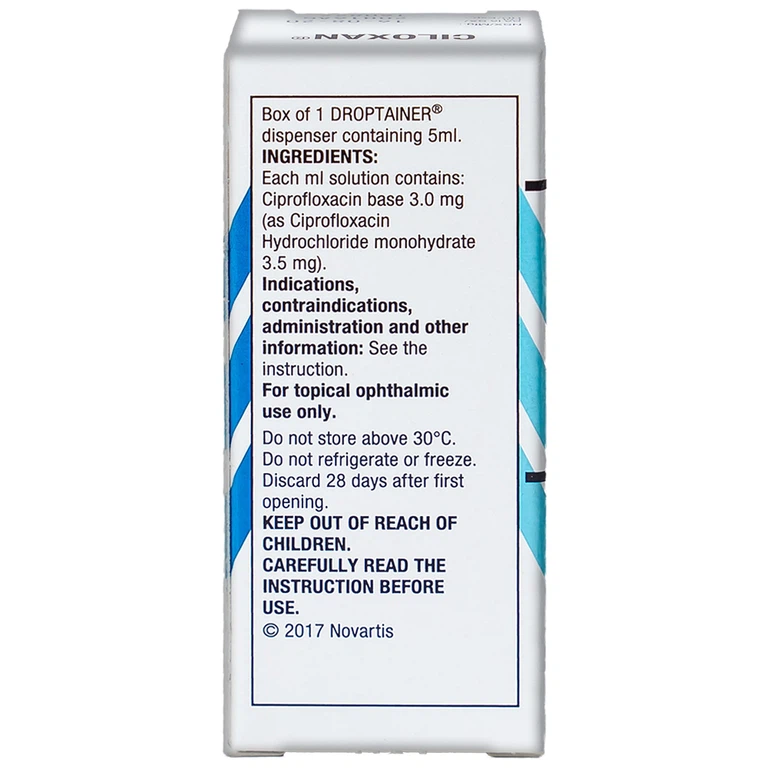 Thuốc nhỏ mắt Ciloxan Alcon điều trị loét giác mạc, viêm kết mạc (5ml)