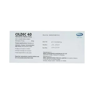 Thuốc Cilzec 40 MSN điều trị cao huyết áp (3 vỉ x 10 viên)