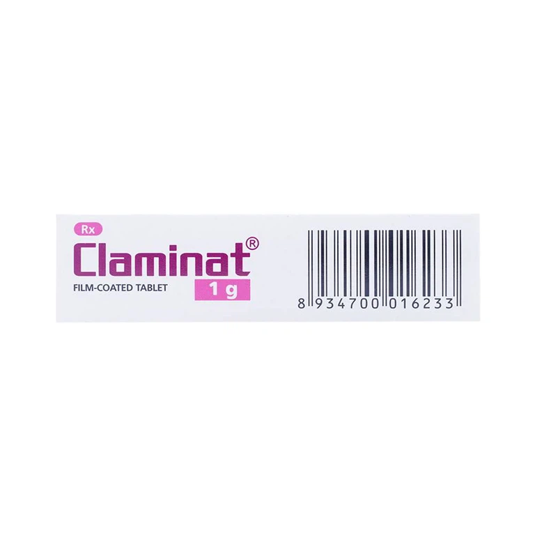 Thuốc Claminat 1g Imexpharm điều trị nhiễm khuẩn (2 vỉ x 7 viên)